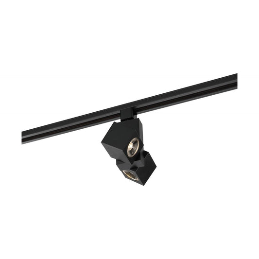 TH485 24W LED SQUARE DUAL TRACK HEAD  LED; 24 Watt Track Head; Dual Square; Black; 36 deg. Beam Angle