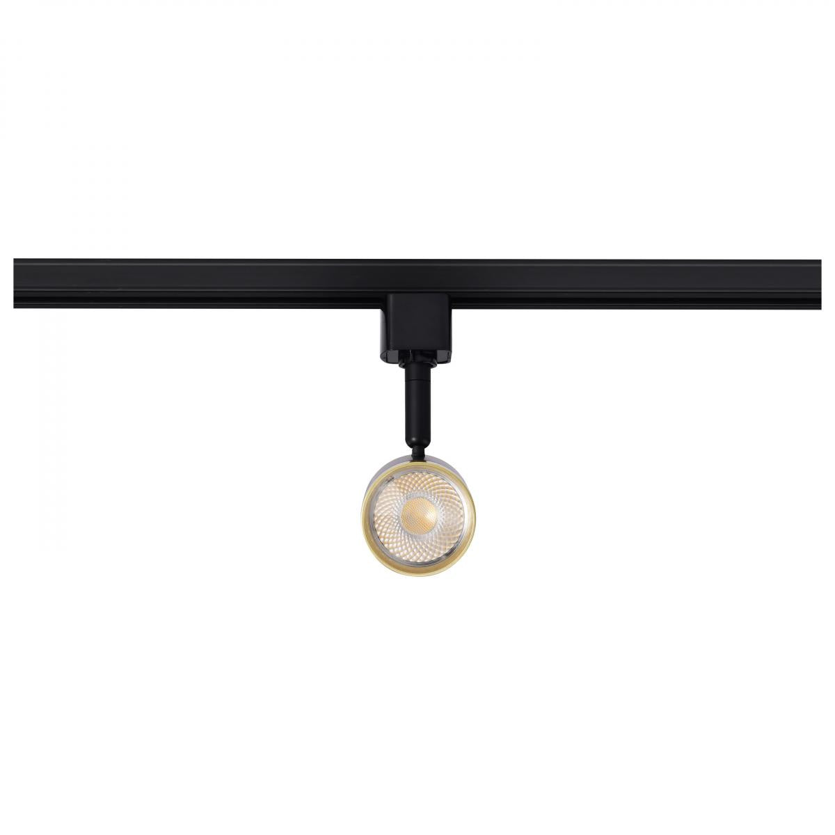 TH648 12W LED TRACK SM CYLINDER 36  12 Watt LED Small Cylindrical Track Head; 3000K; Matte Black and Brushed Nickel Finish