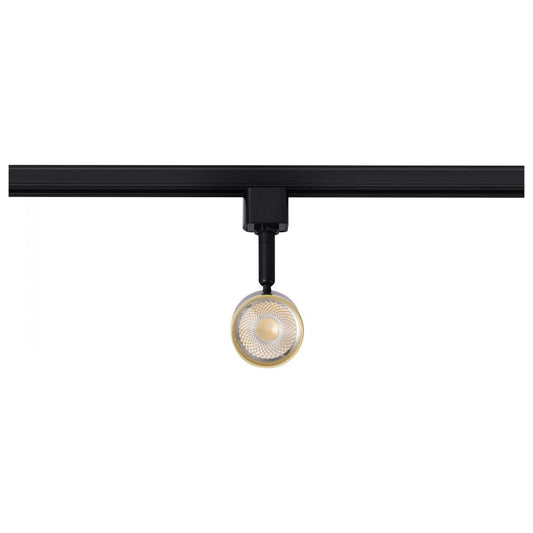 TH648 12W LED TRACK SM CYLINDER 36  12 Watt LED Small Cylindrical Track Head; 3000K; Matte Black and Brushed Nickel Finish