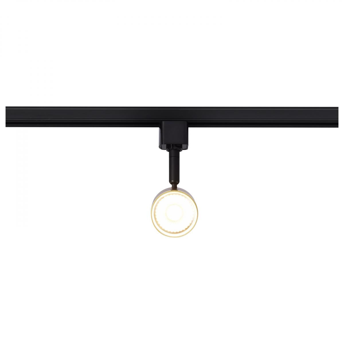 TH648 12W LED TRACK SM CYLINDER 36  12 Watt LED Small Cylindrical Track Head; 3000K; Matte Black and Brushed Nickel Finish