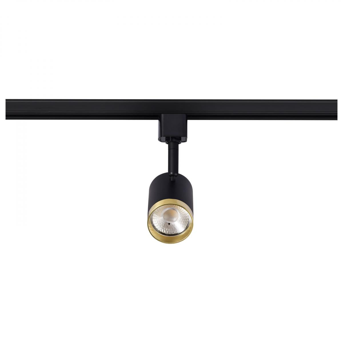TH648 12W LED TRACK SM CYLINDER 36  12 Watt LED Small Cylindrical Track Head; 3000K; Matte Black and Brushed Nickel Finish