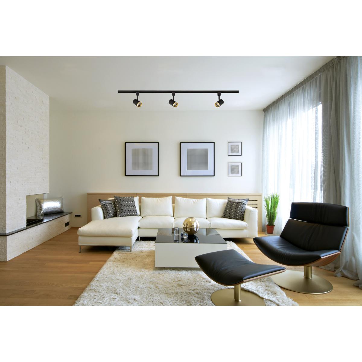 TH648 12W LED TRACK SM CYLINDER 36  12 Watt LED Small Cylindrical Track Head; 3000K; Matte Black and Brushed Nickel Finish