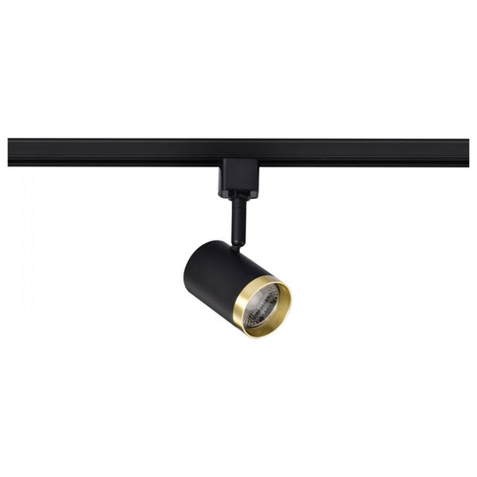 TH638 12W LED TRACK SM CYLINDER 24  12 Watt LED Small Cylindrical Track Head; 3000K; Matte Black and Brushed Nickel Finish