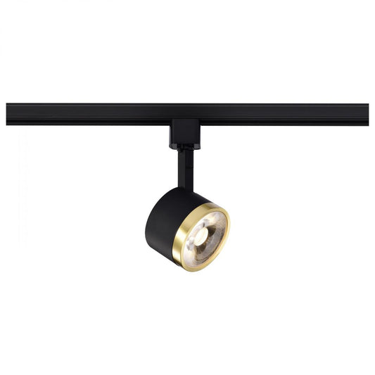 TH645 12W LED TRACK HEAD ROUND 36  12 Watt LED Track Head; Round; 3000K; Matte Black and Brushed Brass Finish