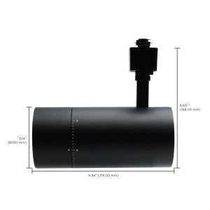 TH742 30W BEAM ADJ TRACK HEAD 30 Watt LED Track Head; 20 to 50 Degree Adjustable Beam Spread; CCT Selectable; Matte Black Finish