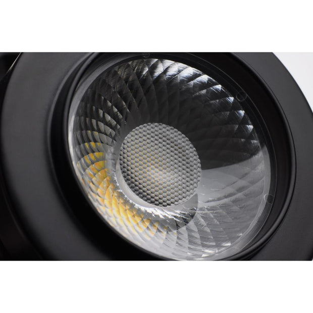 TH914 12W LED TRACK HEAD PINCH BACK  12 Watt LED Track Head; Starfish Enabled; Pinch Back; Black Finish; 120 Volt; RGBTW
