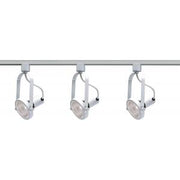 TK316 WHITE PAR30 GIMBAL RING TRACK 3 Light - PAR30 - Gimbal Ring Track Kit - 4 foot Track - White