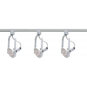 TK316 WHITE PAR30 GIMBAL RING TRACK 3 Light - PAR30 - Gimbal Ring Track Kit - 4 foot Track - White