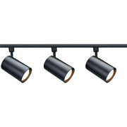 TK319 BLACK R30 STRAIGHT CYL TRACK K  3 Light - R30 - Straight Cylinder Track Kit - 4 foot Track - Black