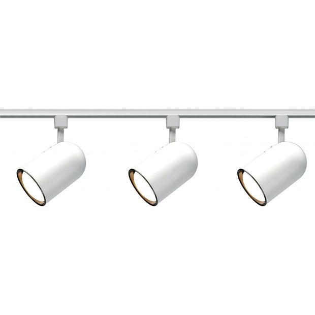 TK322 WHITE R30 BULLET CYL TRACK KIT  3 Light - R30 - Bullet Cylinder Track Kit - 4 foot Track - White