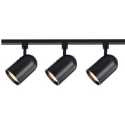 TK323 BLACK R30 BULLET CYL TRACK KIT  3 Light - R30 - Bullet Cylinder Track Kit - 4 foot Track - Black