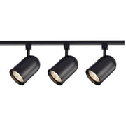 TK323 BLACK R30 BULLET CYL TRACK KIT  3 Light - R30 - Bullet Cylinder Track Kit - 4 foot Track - Black
