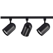TK323 BLACK R30 BULLET CYL TRACK KIT  3 Light - R30 - Bullet Cylinder Track Kit - 4 foot Track - Black