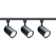 TK323 BLACK R30 BULLET CYL TRACK KIT  3 Light - R30 - Bullet Cylinder Track Kit - 4 foot Track - Black