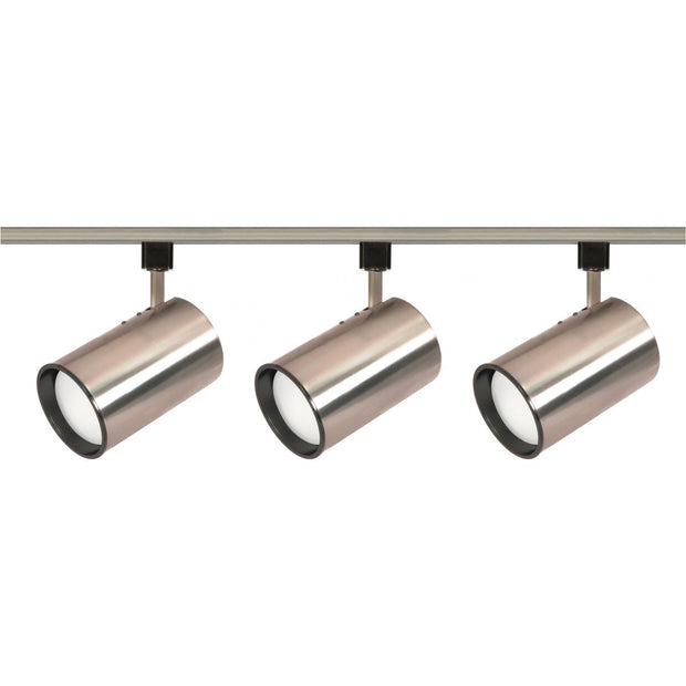 TK341 R30 BR.NIK.STRT.CYL. TRACK KIT  3 Light - R30 - Straight Cylinder Track Kit - 4 foot Track - Brushed Nickel