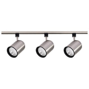 TK342 3 LT BR NICKEL R30 BULLET KIT  3 Light - R30 - Bullet Cylinder Track Kit - 4 foot Track - Brushed Nickel