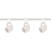 TK345 3LT TRACK KIT SQ. LINE VOLT.WH  3 Light - MR16 - Square Track Kit - 4 foot Track - Line Voltage - White