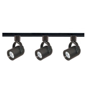 TK349 3LT TRK KIT RDBACK LN.VOLT.BLK  3 Light - MR16 - Round Back Track Kit - 4 foot Track - Line Voltage - Black