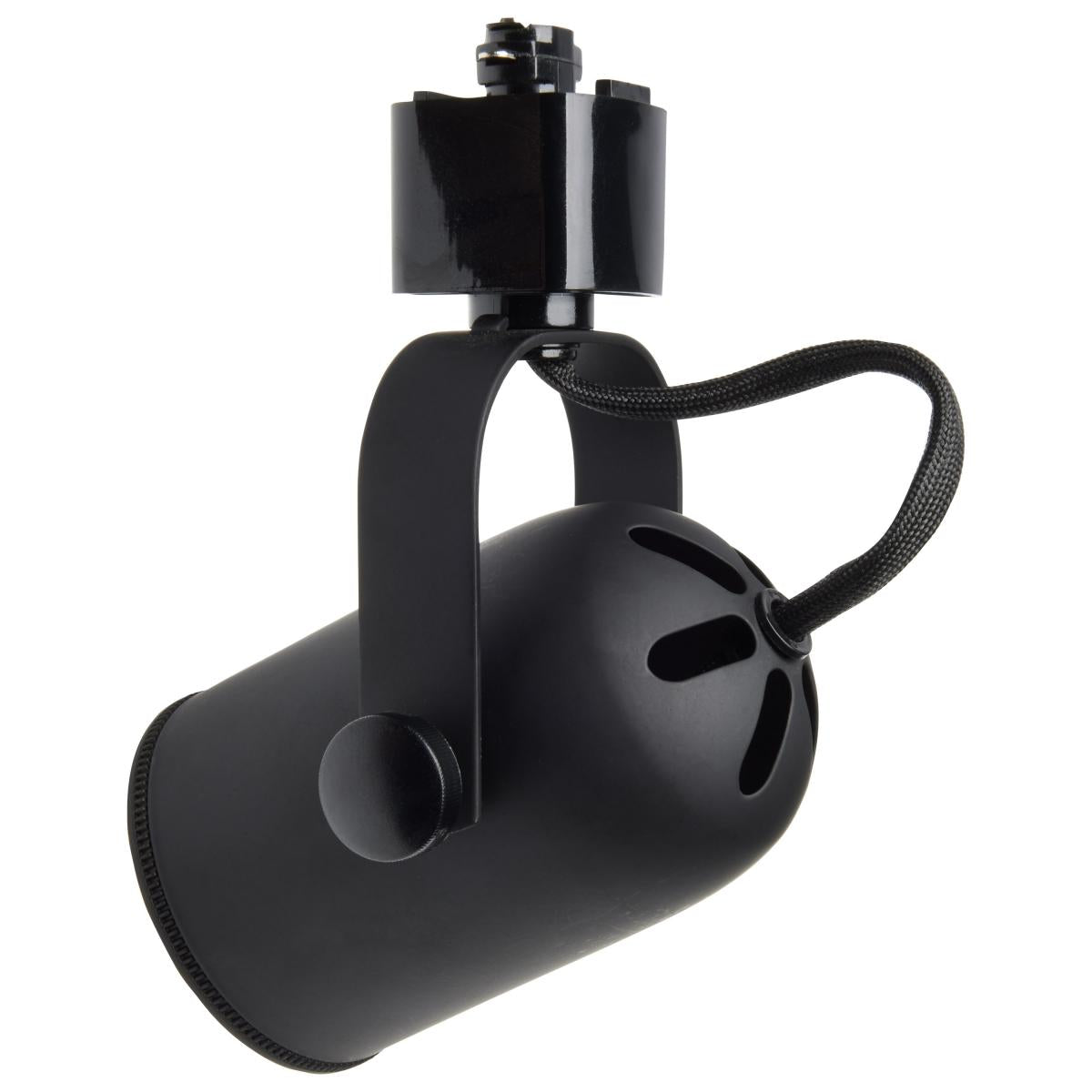 TK349 3LT TRK KIT RDBACK LN.VOLT.BLK  3 Light - MR16 - Round Back Track Kit - 4 foot Track - Line Voltage - Black