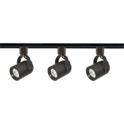 TK349 3LT TRK KIT RDBACK LN.VOLT.BLK  3 Light - MR16 - Round Back Track Kit - 4 foot Track - Line Voltage - Black