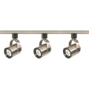TK354 BN 120V MR16 ROUND BACK GU10  3 Light - MR16 - Round Back Track Kit - 4 foot Track - Line Voltage - Brushed Nickel