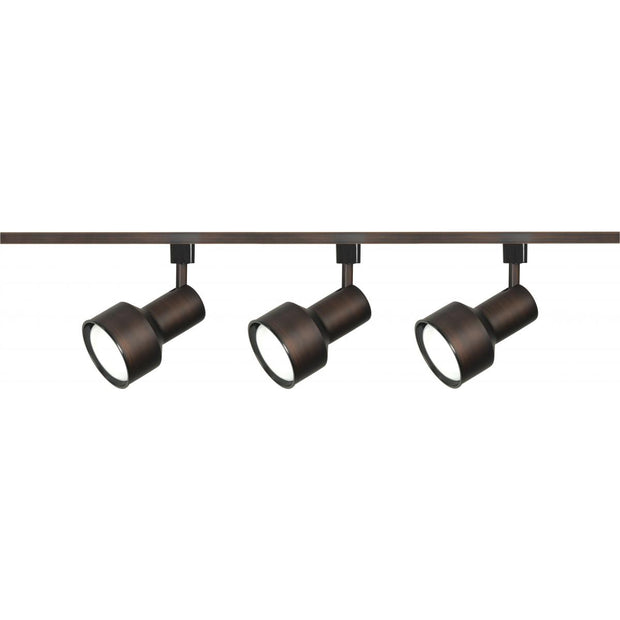 TK361 R30 STEP CYL TRACK KIT BRONZE  3 Light - R30 - Step Cylinder Track Kit - 4 foot Track - Russet Bronze