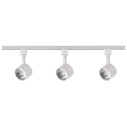 TK403 TRACK KIT 12W LED ROUND  Track Lighting Kit - 12 Watt LED per Head - 3000K - 4 foot Track - 36 degree - Round shape - White finish