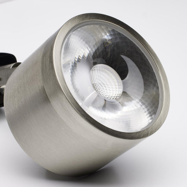 TK407 TRACK KIT 12W LED ROUND  Track Lighting Kit - 12 Watt LED per Head - 3000K - 4 foot Track - 36 degree - Round shape - Brushed Nickel finish