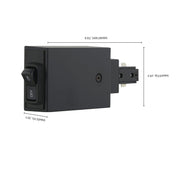 TL112 BLACK LIVE END CUR LIM 2A  240 Watt; 120 Volt; 2 Amp; Black Track Live End Current Limiter