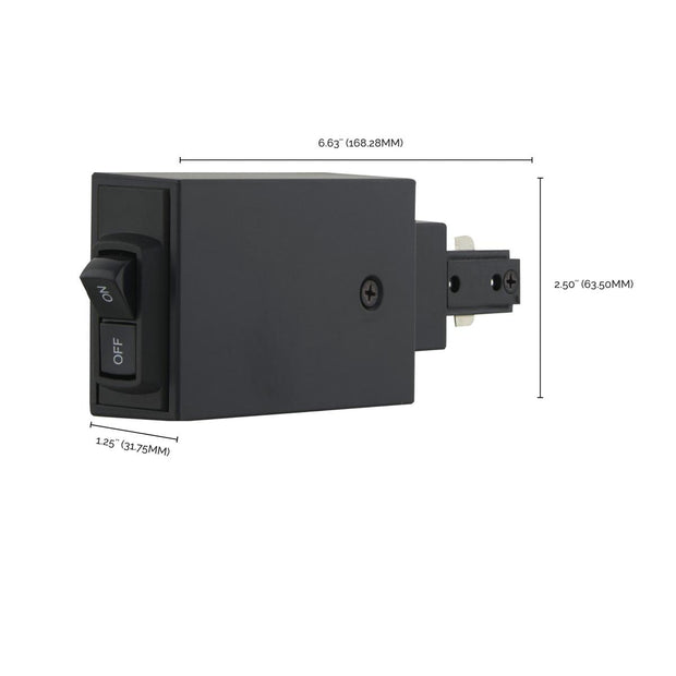 TL112 BLACK LIVE END CUR LIM 2A  240 Watt; 120 Volt; 2 Amp; Black Track Live End Current Limiter