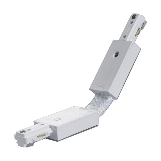 TP167 WHITE FLEXIBLE L CONNECTOR  Flexible Connector - White Finish