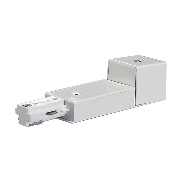 TP169 WHITE CONDUIT CONNECTOR  Conduit Live End - White Finish - Carded