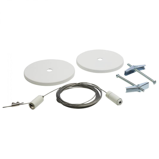 TP240 TRACK CABLE SUSPENSION WHITE  Track Suspension Aircraft Cable; White Canopy