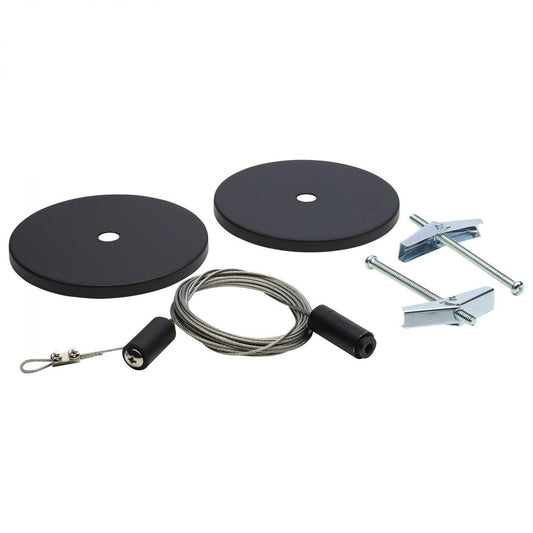 TP241 TRACK CABLE SUSPENSION BLACK  Track Suspension Aircraft Cable; Black Canopy