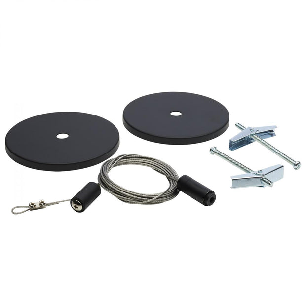 TP241 TRACK CABLE SUSPENSION BLACK  Track Suspension Aircraft Cable; Black Canopy