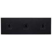 TP253 TRIPLE MONOPOINT ADAPTER RECT  Triple Monopoint Adapter; Rectangular; Black Finish