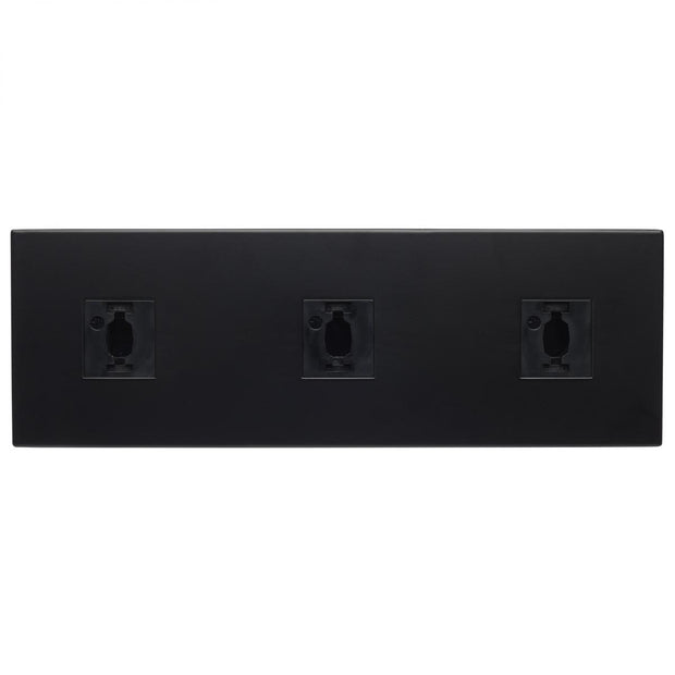 TP253 TRIPLE MONOPOINT ADAPTER RECT  Triple Monopoint Adapter; Rectangular; Black Finish