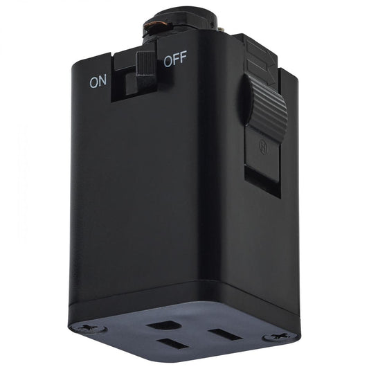 TP255 OUTLET TRACK ADAPTER  Outlet Track Adapter; Black Finish