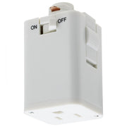 TP256 OUTLET TRACK ADAPTER  Outlet Track Adapter; White Finish