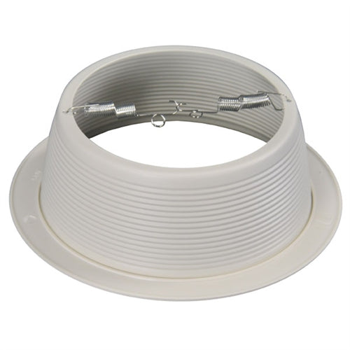 6" Stepped Baffle Trim - PAR38/R40 White / White