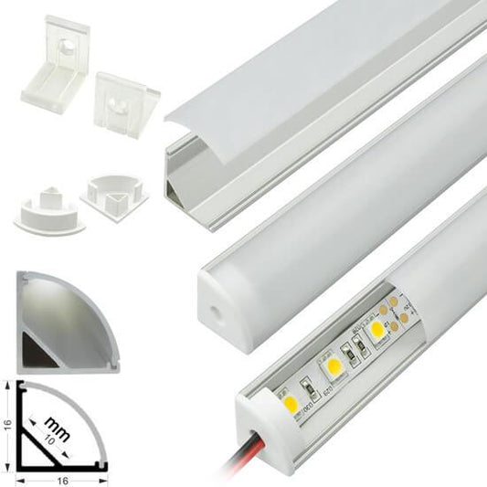 Daybrite L Angle Jewelry Showcase LED Lighting (Custom Made Per Linear Ft)